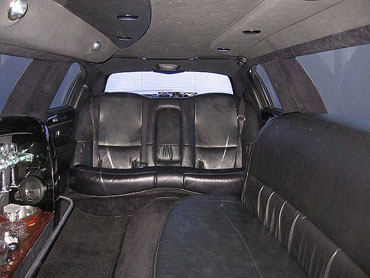 Black Limo Interior Long View